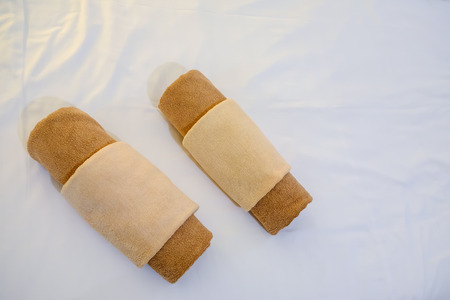 bedroom in hotelの写真素材