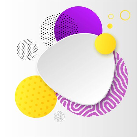 Promo badge for offer, promotion, advertising, scroll, price tag, sticker, poster. Modern geometric sale banner for your graphic and web designのイラスト素材
