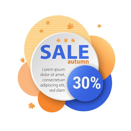 Promo badge for offer, promotion, advertising, scroll, price tag, sticker, poster. Modern geometric sale banner for your graphic and web designのイラスト素材