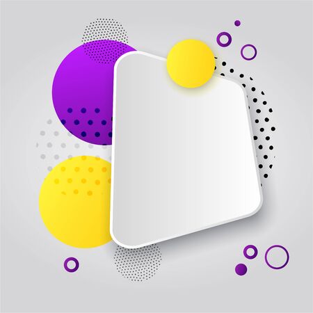 Promo badge for offer, promotion, advertising, scroll, price tag, sticker, poster. Modern geometric sale banner for your graphic and web design.のイラスト素材