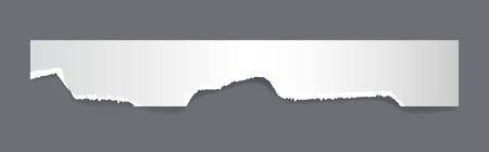 Torn paper holes. Hole in the sheet of paper on a transparent background for web and printのイラスト素材