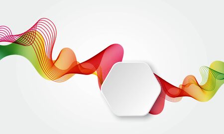 Promo badge for offer, promotion, advertising, scroll, price tag, sticker, poster. Modern wave and sale banner for your graphic and web designのイラスト素材