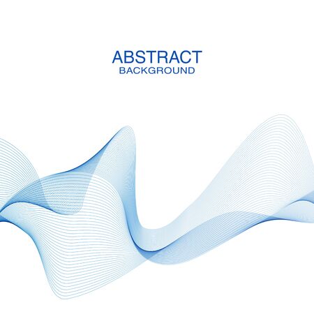 Abstract waves background, waved lines for brochure, website, flyer design. Transparent linesのイラスト素材