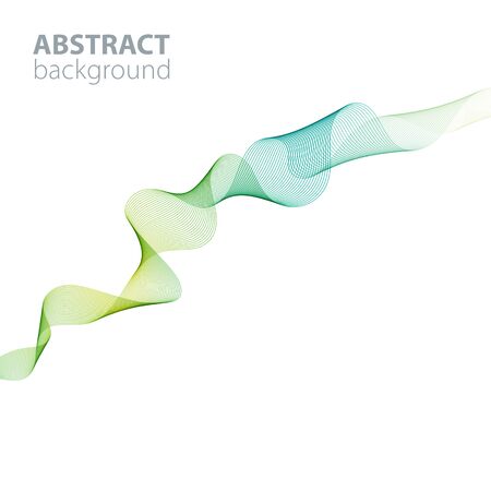 Abstract waves background, waved lines for brochure, website, flyer design. Transparent linesのイラスト素材