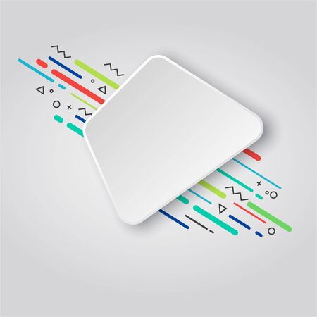 Promo badge for offer, promotion, advertising, scroll, price tag, sticker, poster. Modern geometric sale banner for your graphic and web designのイラスト素材