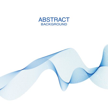 Abstract waves background, waved lines. Transparent linesのイラスト素材