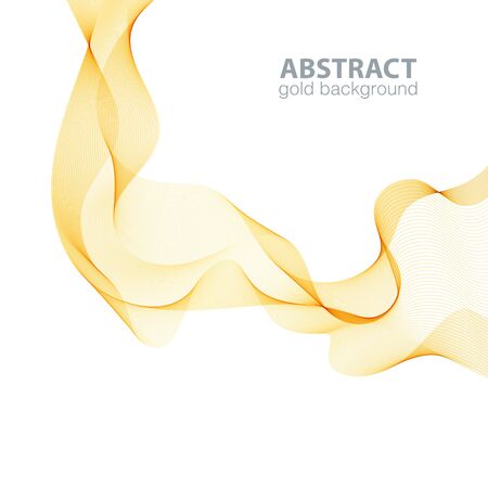 Abstract waves on the white background. Transparent linesのイラスト素材
