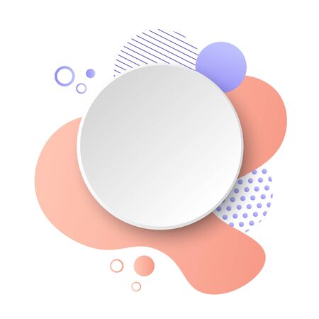 Promo badge and banner for offer, promotion, advertising, scroll, price tag, sticker, poster. Modern geometric sale badge for your graphic and web designのイラスト素材