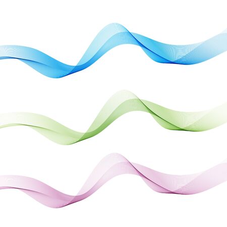 Abstract waves background, waved lines for brochure, website, flyer design. Transparent linesのイラスト素材