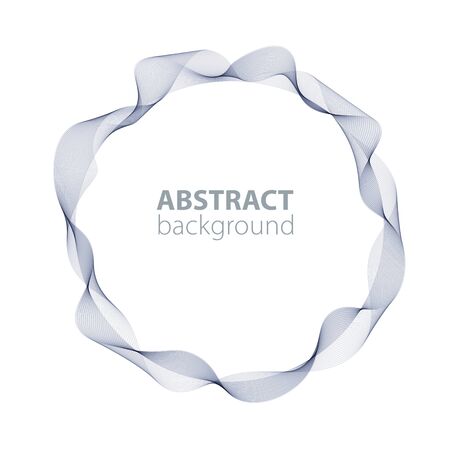 Purple abstract waves background, waved lines for brochure, website, flyer design. Transparent linesのイラスト素材