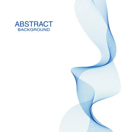 Abstract waves background, waved lines for brochure, website, flyer design. Transparent linesのイラスト素材
