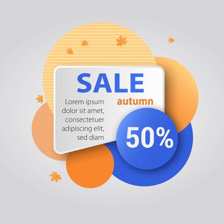 Promo badge and banner for offer, promotion, advertising, scroll, price tag, sticker, poster. Modern geometric sale badge for your graphic and web designのイラスト素材