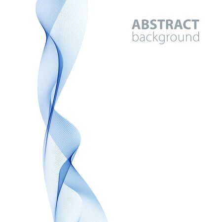 Abstract waves on the white background. Transparent linesのイラスト素材