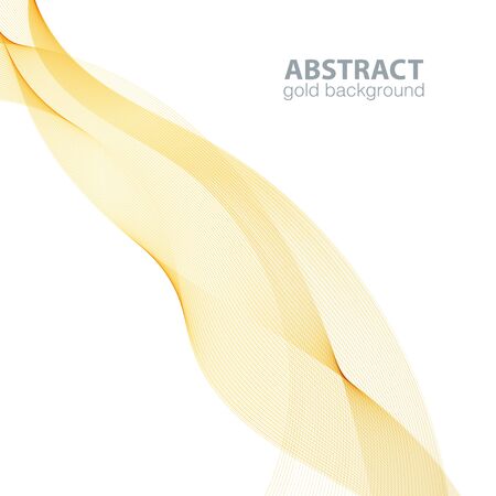 Abstract waves on the white background. Transparent linesのイラスト素材