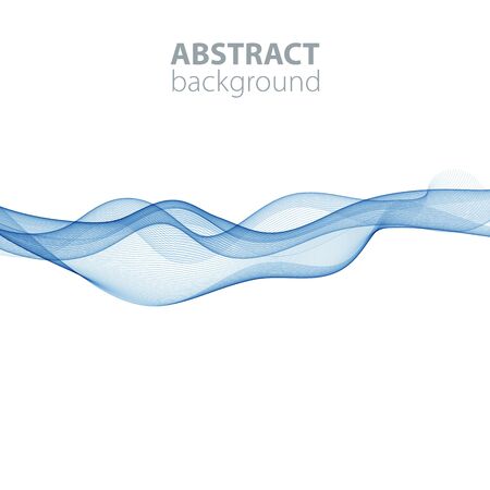 abstract waves background, waved lines for brochure, website, flyer design. Golden lines.のイラスト素材