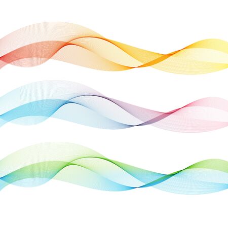 Abstract waves background, waved lines for brochure, website, flyer design. Transparent linesのイラスト素材