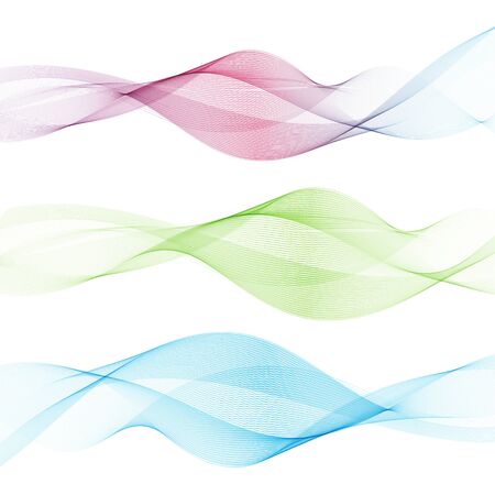 Abstract waves background, waved lines for brochure, website, flyer design. Transparent linesのイラスト素材