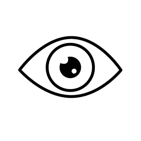 Eye line icon. Modern infographic logo and pictogram.のイラスト素材