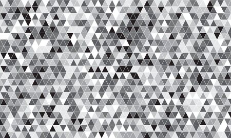 Mirror silver triangle tiles. Abstract mosaic geometry pattern. Triangle minimal mirror background for modern cover, ad baner, web. Vector silver mosaic backgroundのイラスト素材