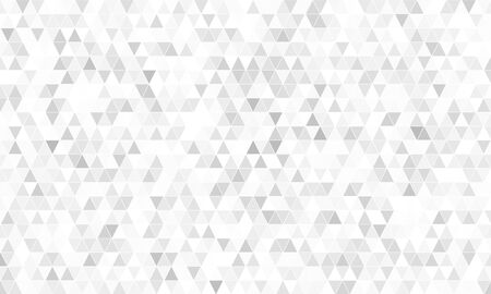 Mirror silver triangle tiles. Abstract mosaic geometry pattern. Triangle minimal mirror background for modern cover, ad baner, web. Vector silver mosaic backgroundのイラスト素材
