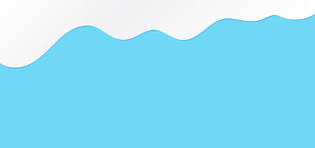 White melt drips or liquid sauce and milk drops. White liquid or melted chocolate drips, milk current paint.のイラスト素材