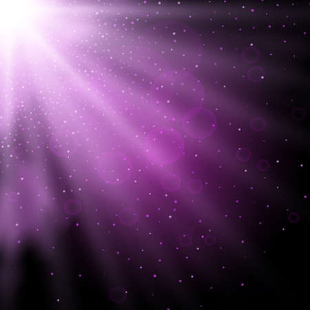 Putple spotlight. Bright lighting with spotlights of the stage on transparent background.のイラスト素材