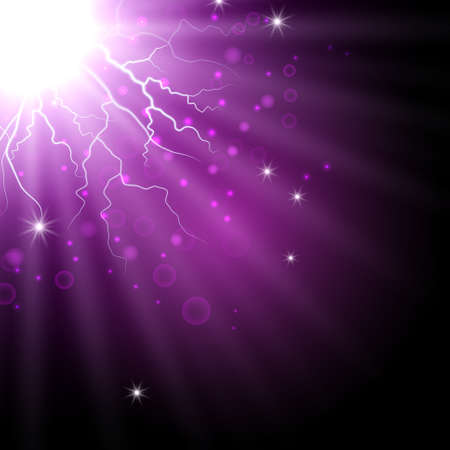Putple spotlight. Bright lighting with spotlights of the stage on transparent background.のイラスト素材