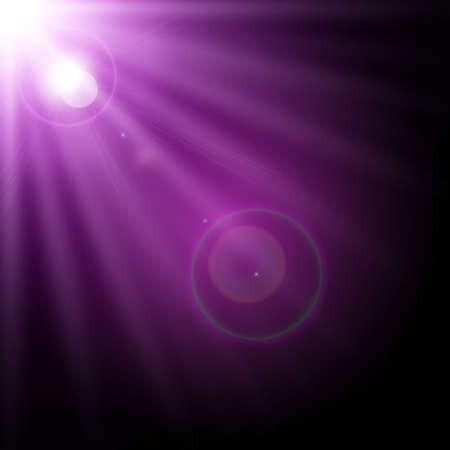 Putple spotlight. Bright lighting with spotlights of the stage on transparent background.のイラスト素材