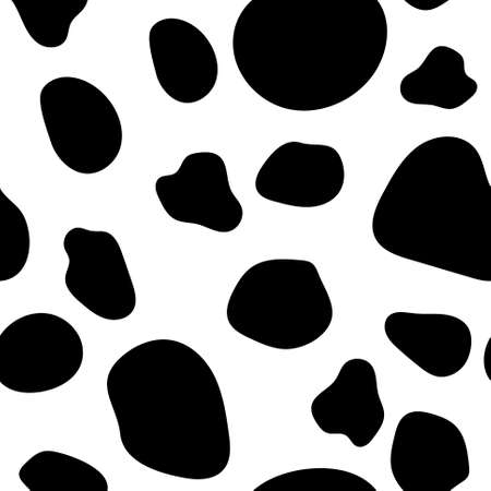 Irregular blob, seamless pattern of abstract organic shapes. Abstract irregular random blobs. Simple liquid amorphous splodge. Trendy minimal designs for presentations, banners, posters and flyers.のイラスト素材