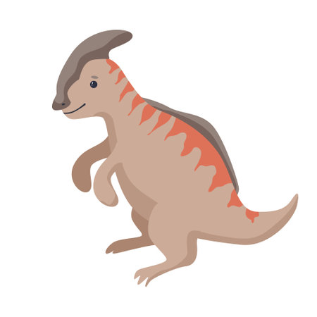 Cute baby dinosaurs. Hand drawn cartoon vector illustrations isolated on white backgroundのイラスト素材
