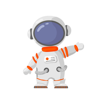 Astronaut and space elments elements. Galaxy for design, posters, backgrounds astronaut and space. Planet, comet, galaxy, alienshipsのイラスト素材