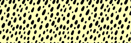 Small dash pattern. Seamless minimal dash pattern, small elements on yellow backgroundのイラスト素材
