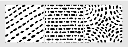 Small dash patterns set. Seamless minimal dash pattern, small elementsのイラスト素材