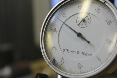 measuring precision instruments instrument dial indicator 0.01 mmの写真素材