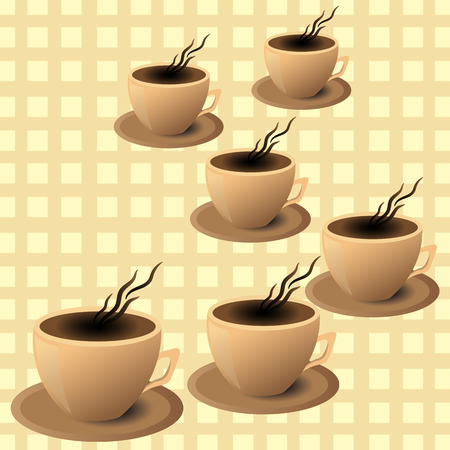leaflet coffee shop, coffee Cup in vectorのイラスト素材