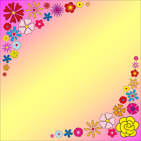 Frame from vivid colors to the celebration vectorのイラスト素材