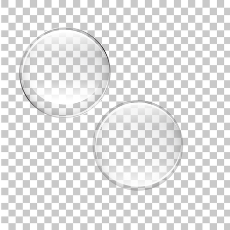 transparent bubbles vector isolated on background EPS 10.のイラスト素材