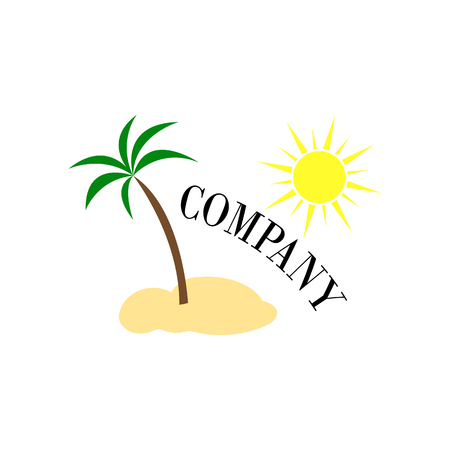 Excursion, summer, sea excursions logo in vector EPSのイラスト素材