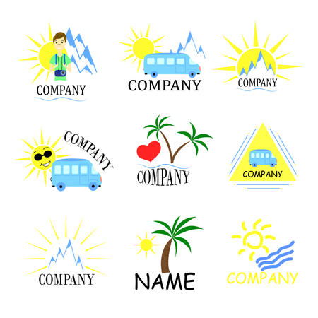 Excursion, summer, sea excursions in vector EPSのイラスト素材