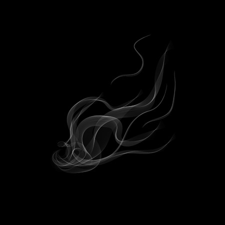 smoke isolated to any background . Cigarettes Vector smoke set..のイラスト素材