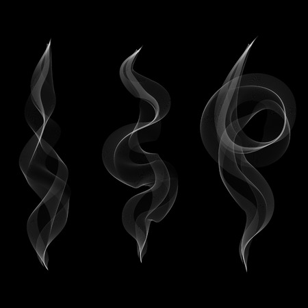 smoke isolated to any background . Cigarettes Vector smoke set..のイラスト素材