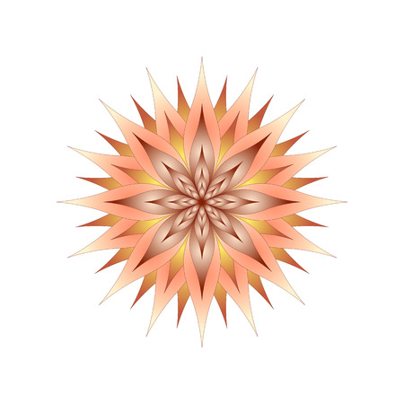 bright flower on a white background isolated.のイラスト素材