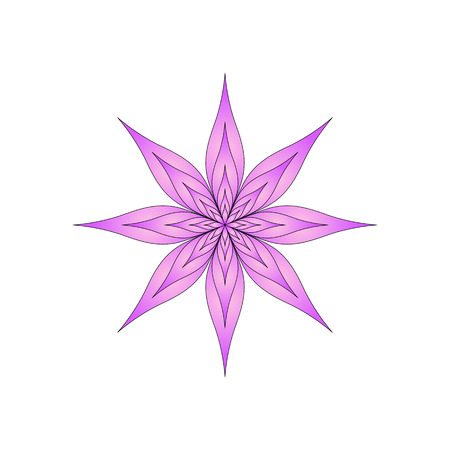 bright flower on a white background isolated.のイラスト素材