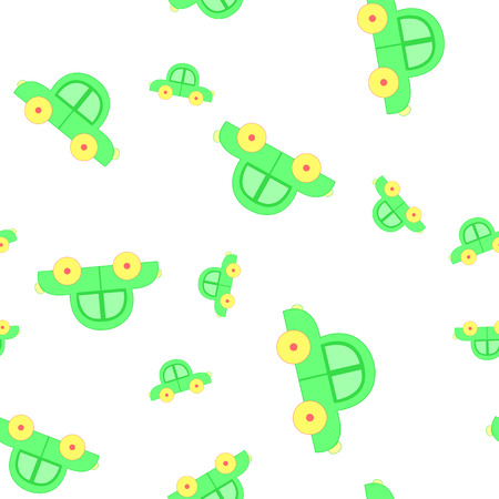 seamless pattern with toy cars. Baby Wallpapers.のイラスト素材