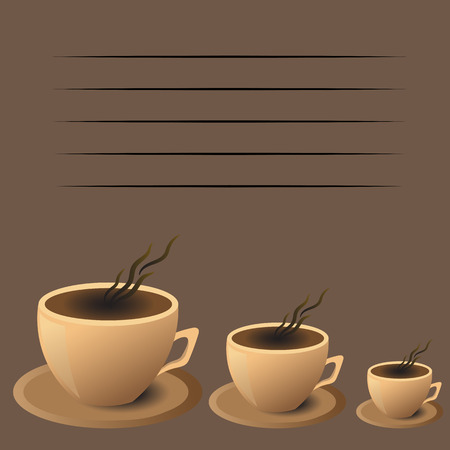 leaflet coffee shop, coffee Cup in vector EPSのイラスト素材