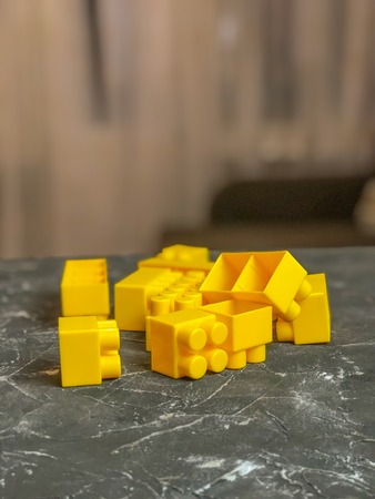 children's block set, different colors . children's game.の写真素材