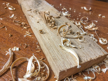 the joiner processes wood, carries out the ideaの写真素材