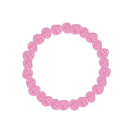 frame of beautiful flowers, vector graphics beautiful flowers.のイラスト素材