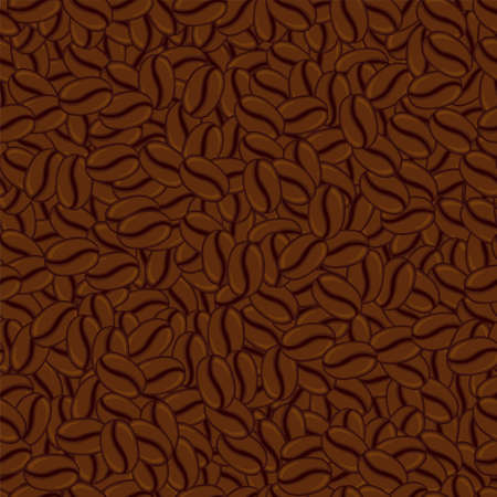 seamless pattern of coffee beans for involucreのイラスト素材