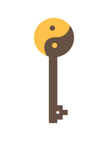 Collection of vector magic fairy tale elements, icons and illustrations. Key.のイラスト素材